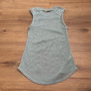 Sleeveless mint Mesh Top **see description